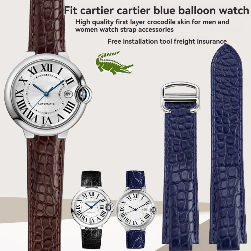 Crocodile leather watch strap  - Cartier Watch Ballon Bleu ulasan dan harga