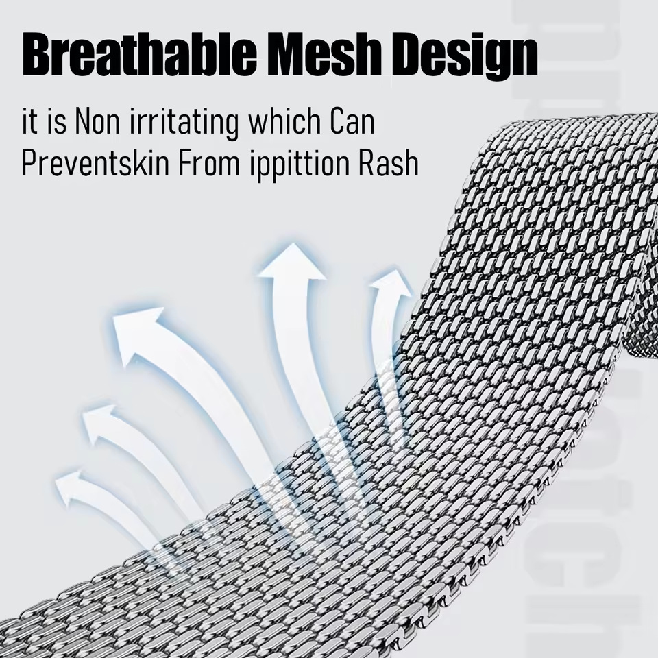 18/20/22mm Steel Mesh Milanese - Milanese Loop Magnetic ulasan dan harga