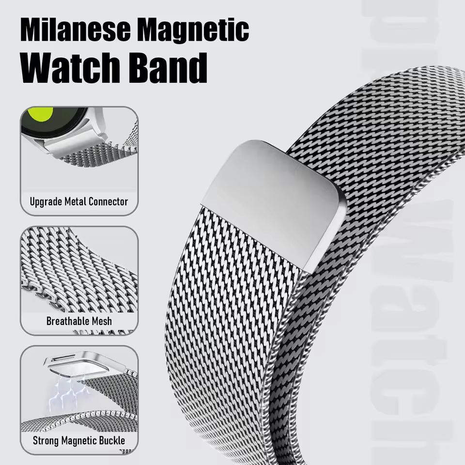 18/20/22mm Steel Mesh Milanese - Milanese Loop Magnetic ulasan dan harga