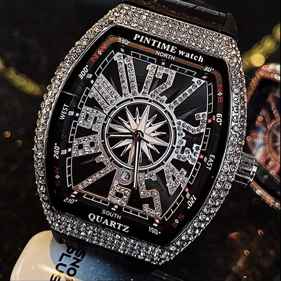 Premium Brand Luxury Diamond W - Cartier Watch Tank ulasan dan harga