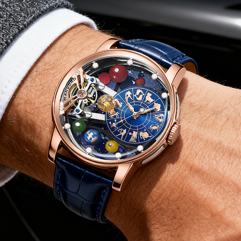 Starry Sky Watch Men's Skeleto - Omega Watch Constellation ulasan dan harga